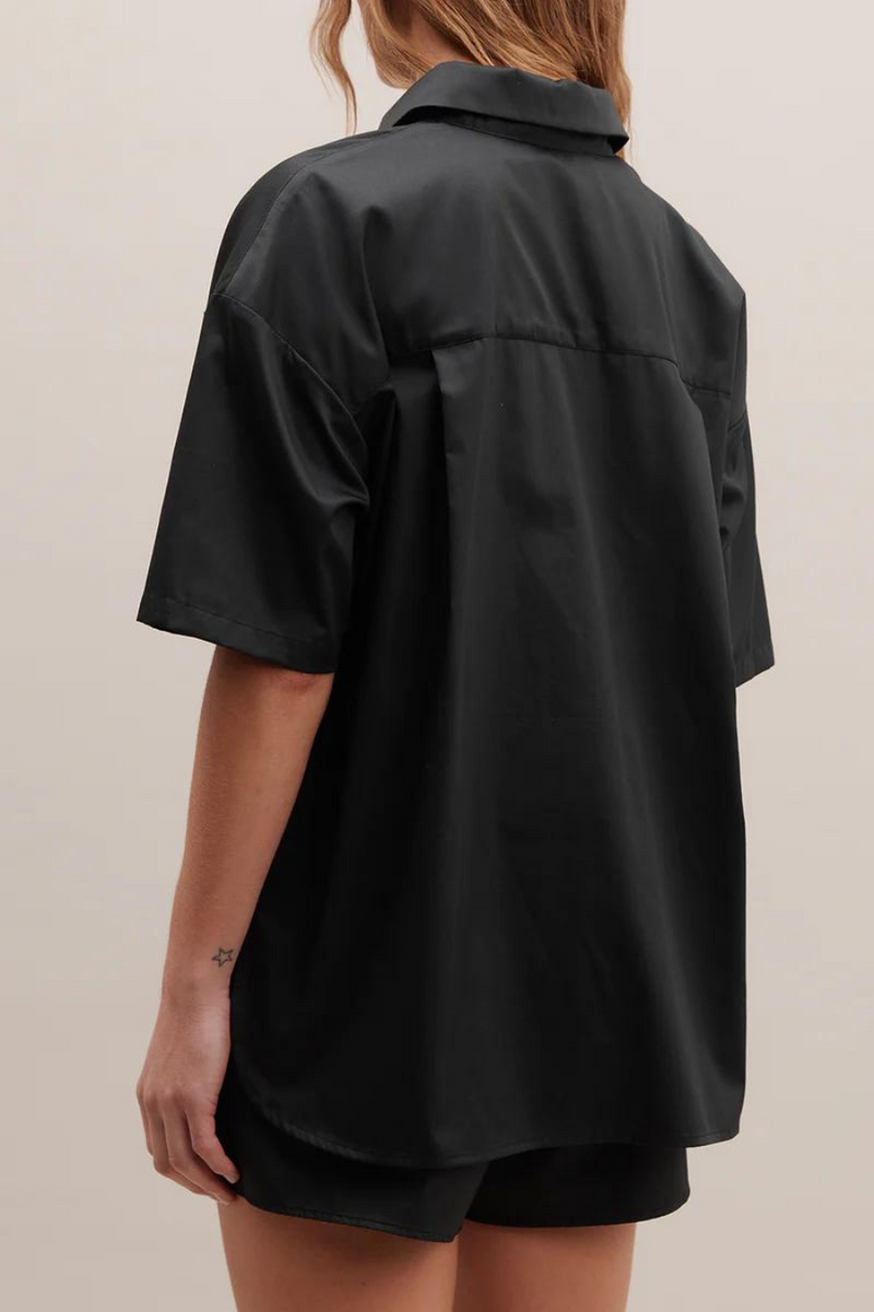 Leisure Shirt Cotton Black