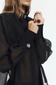 Farrow Fringe Shirt Black