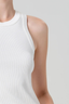 Isabel Rib Tank White