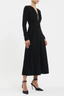 Tallon Long Sleeve Midi Dress Black