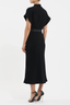 Tallon Short Sleeve Midi Dress Black