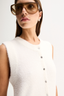 Dune Knit Cardigan White