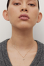 Lulu Necklace Gold Plated White Diamond