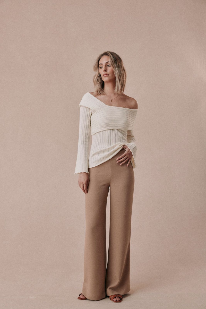 Crescent Pant Beige