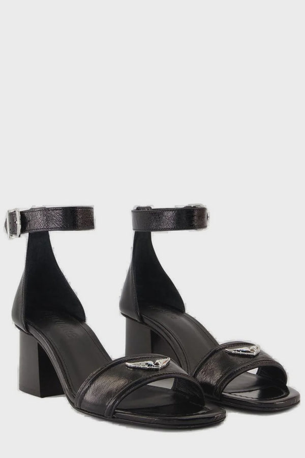 Caprese Wings Sandal Black