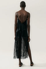 Fringe Dress Black