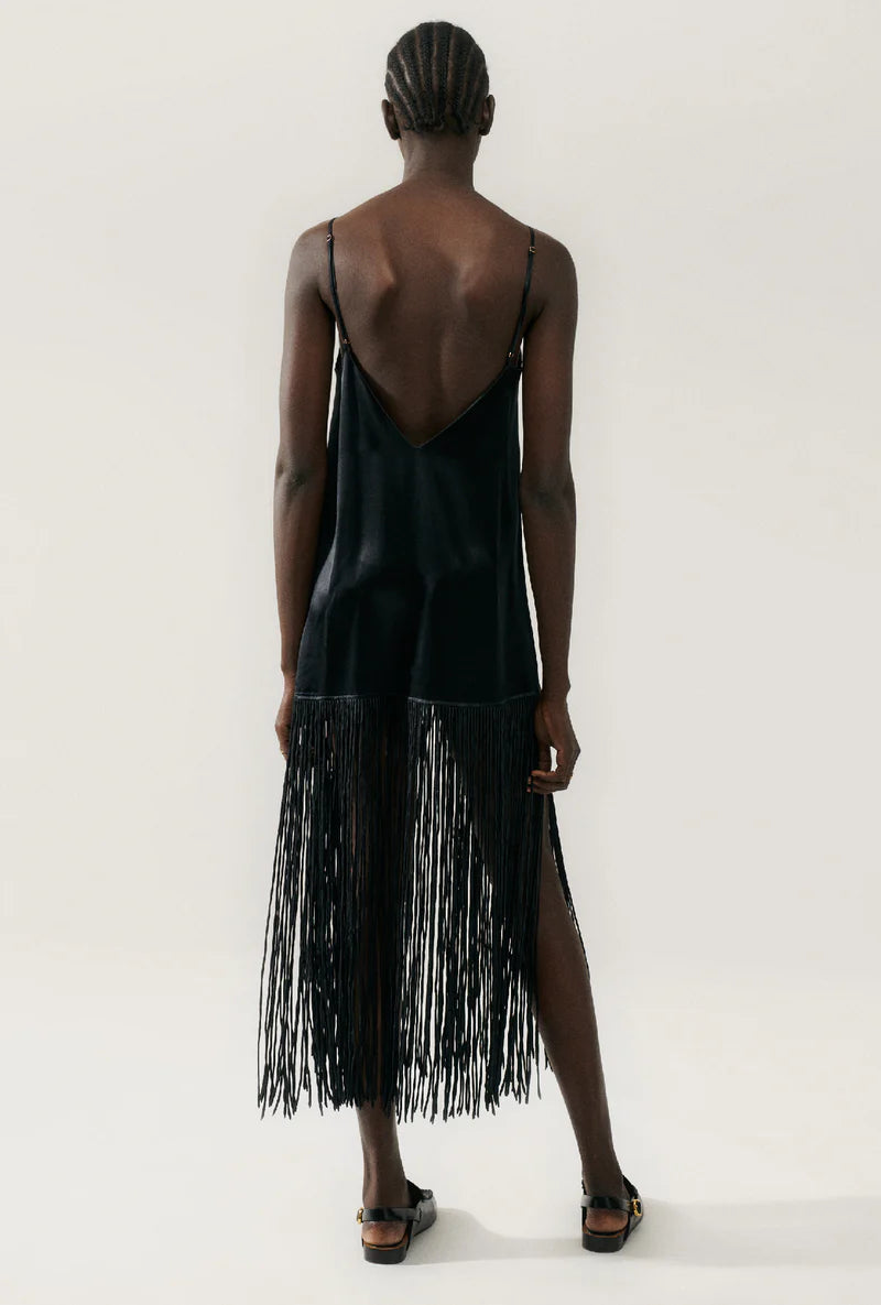 Fringe Dress Black