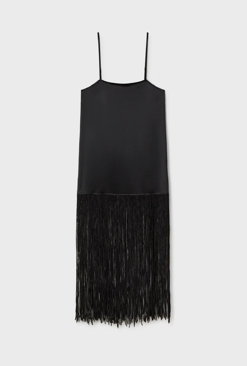 Fringe Dress Black