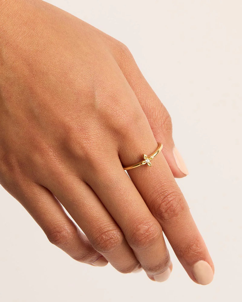 Live In Light Ring 18k Gold Vermeil