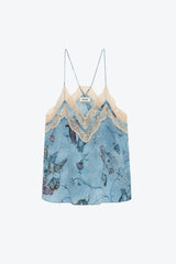 Christo Silk Camisole Glacier