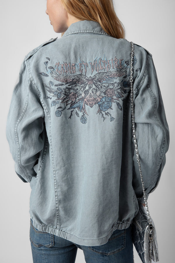 Kid Lin Skull Wings Jacket Glacier