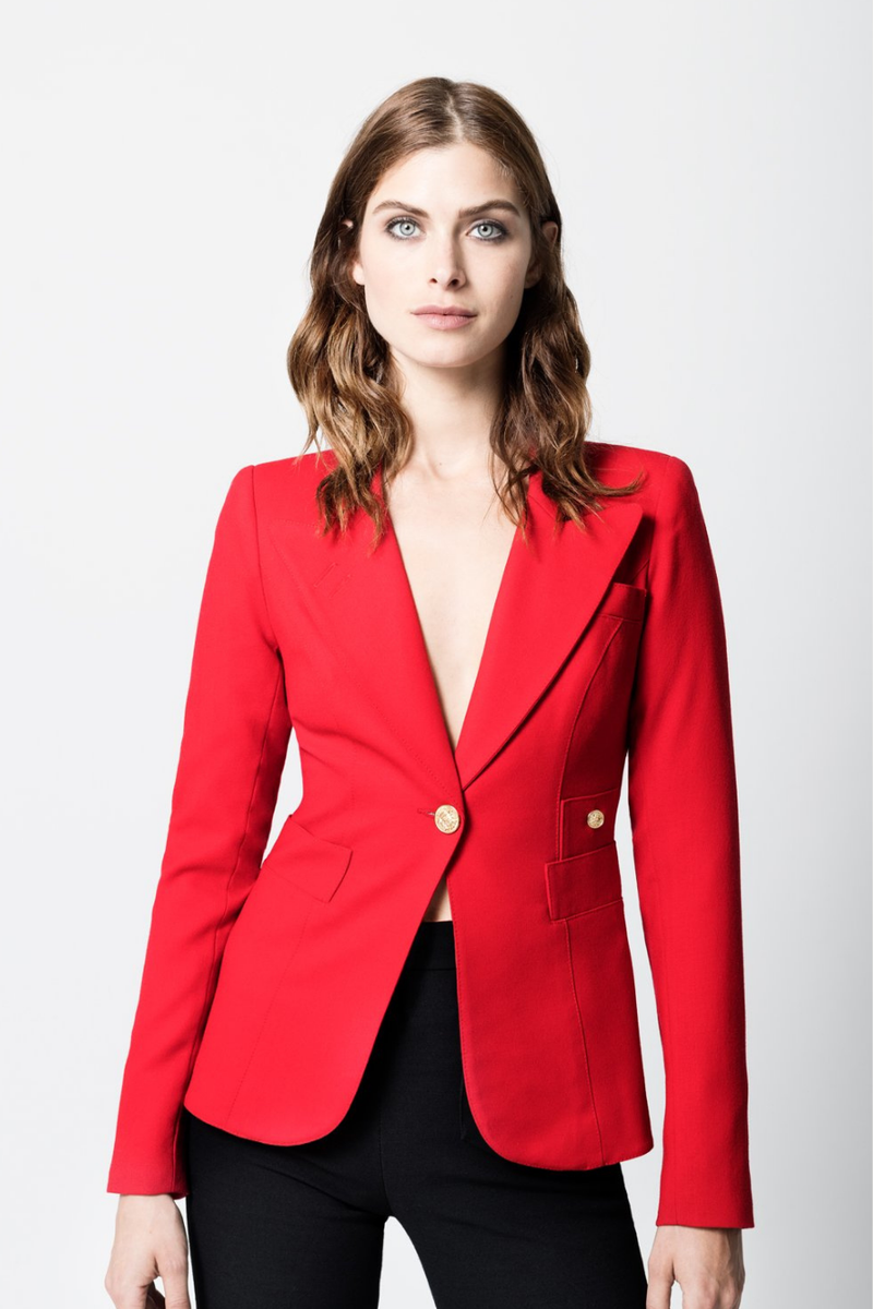 Classic Duchess Blazer Red