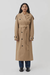 Collins Tailored Trench Coat Camel