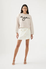 Mythology Pearl Logo Sweater Sandstone Beige