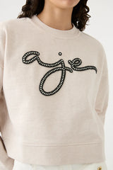 Mythology Pearl Logo Sweater Sandstone Beige
