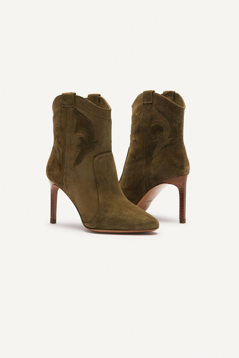 Caitlin Ankle Boots Olive