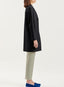 Cocoon Coat Pressed Wool Black