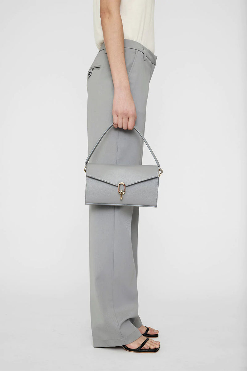Colette Bag Grey Saffiano Deval boutique Wanaka