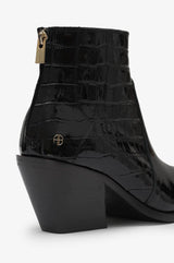 Tania Boots Black Embossed