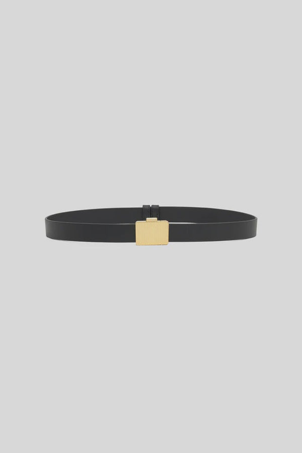 Riley Belt Black With Gold