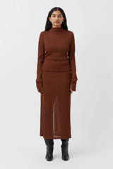 Haywood Long Sleeve Top Cocoa