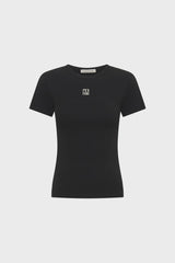 Nora Fitted Tee Black