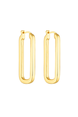 Oval Hoops Gold