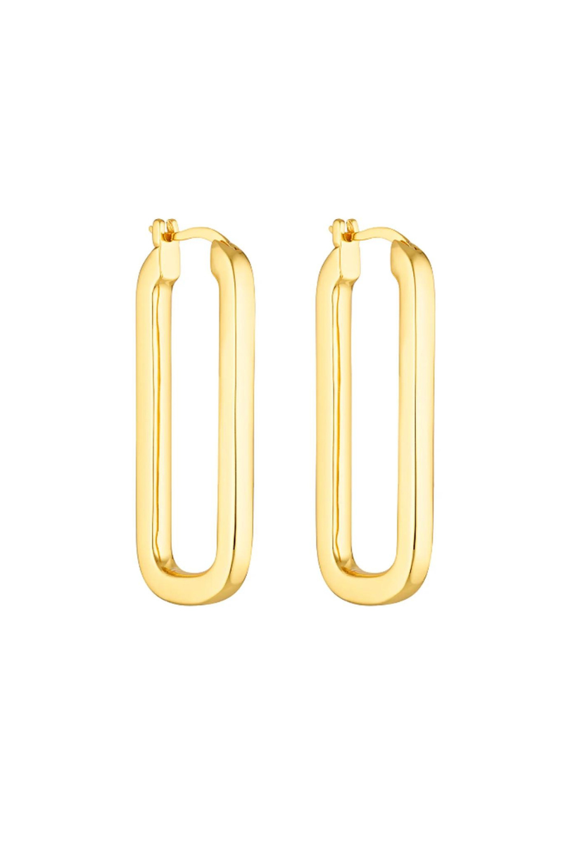 Oval Hoops Gold