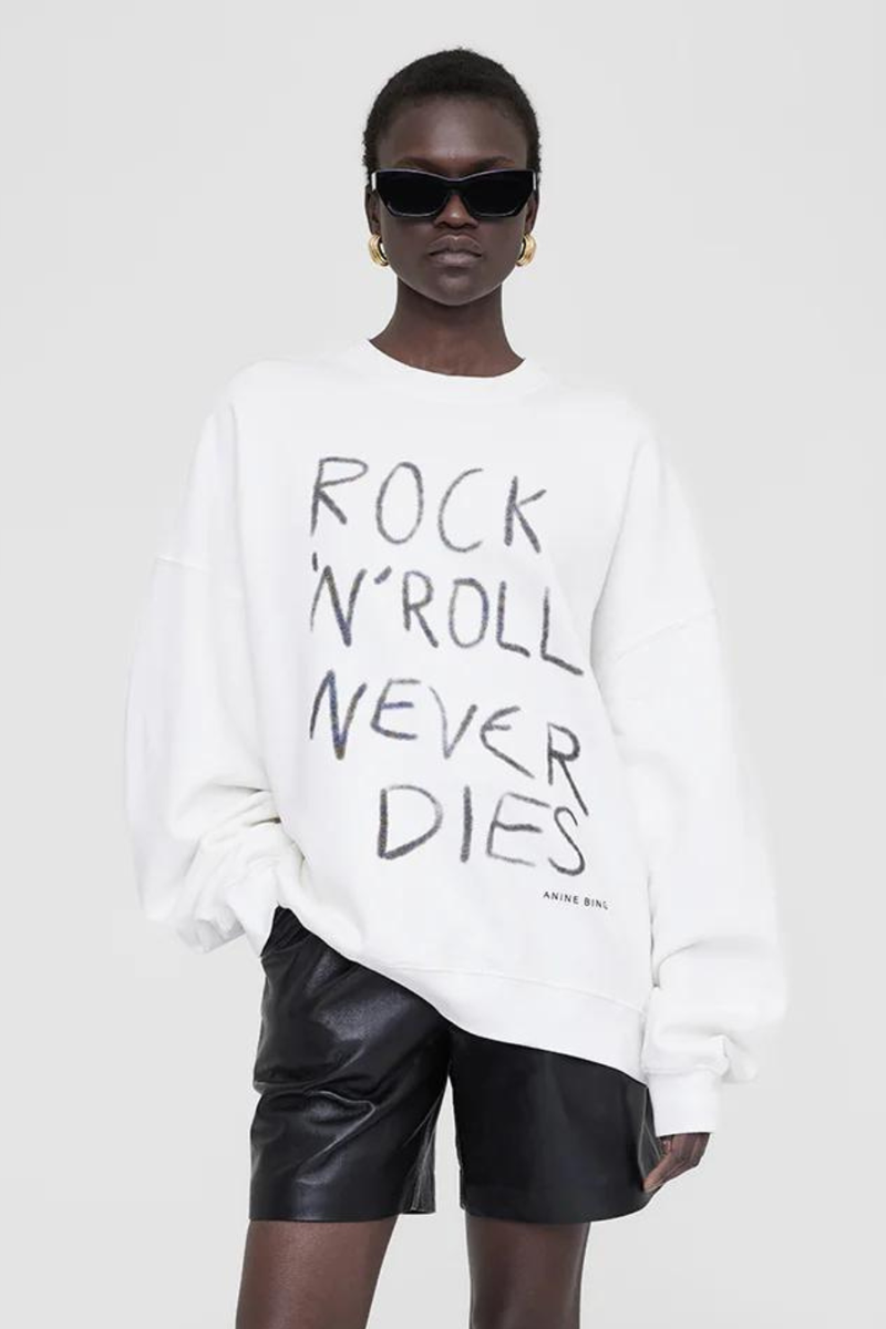 Miles Sweatshirt Rock N Roll Ivory