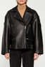 Samantha Leather Biker Black