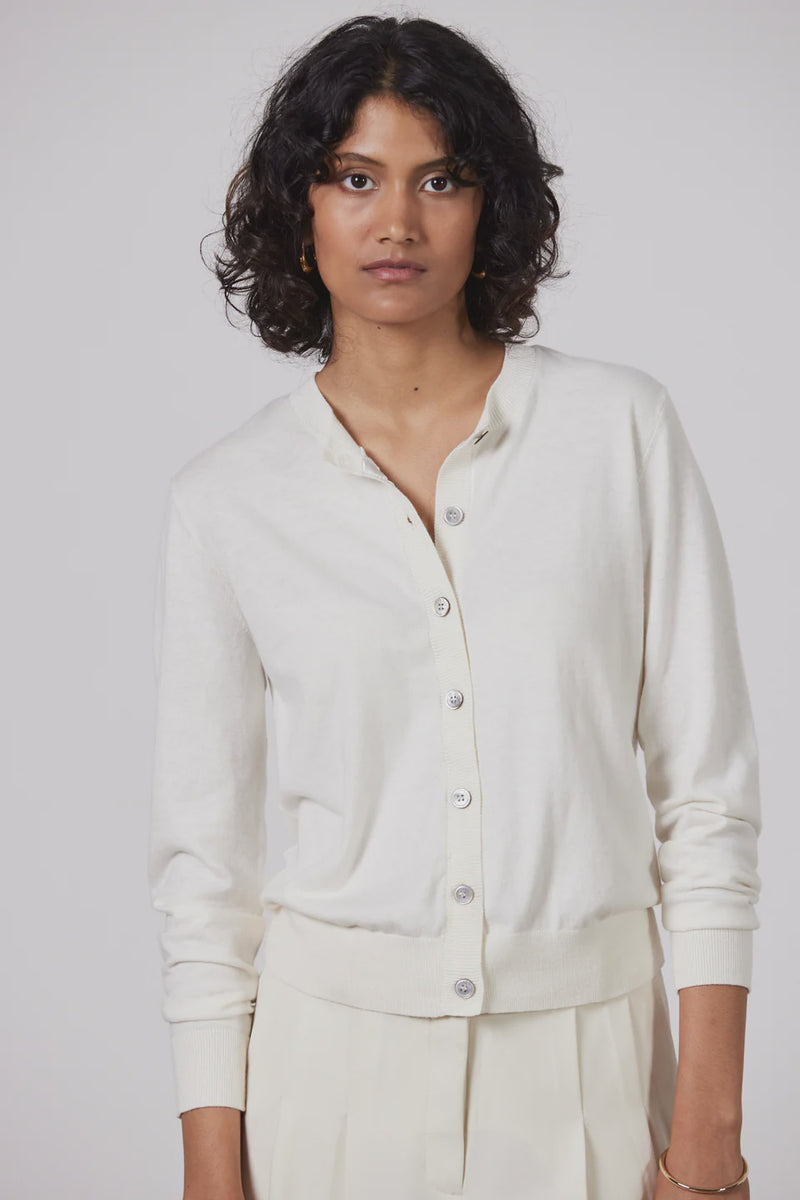 Sylvia Cardigan Ecru