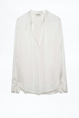 Tink Satin Blouse White