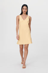 Regina Linen Mini Dress Butter