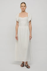 Larissa Linen Dress White