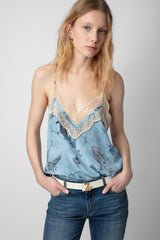 Christo Silk Camisole Glacier