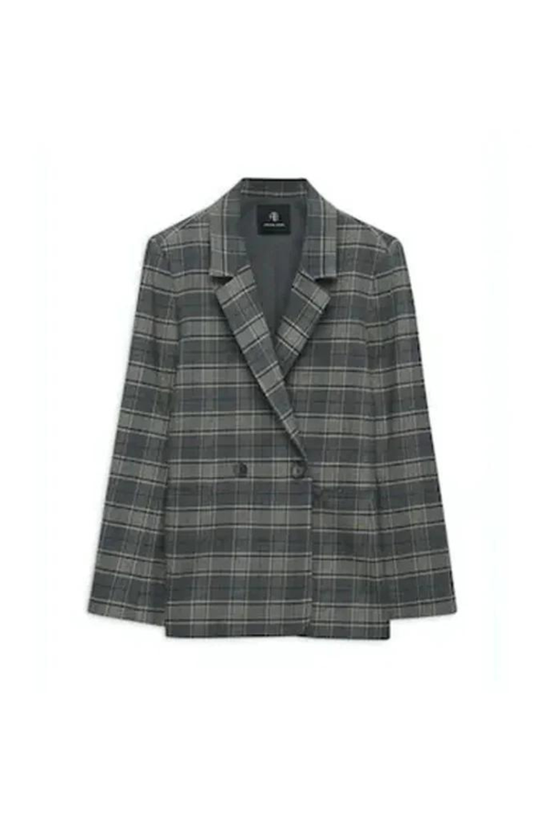 Madeleine Blazer Grey Plaid