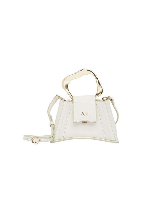 Thea Sculptural Handle Bag Ivory