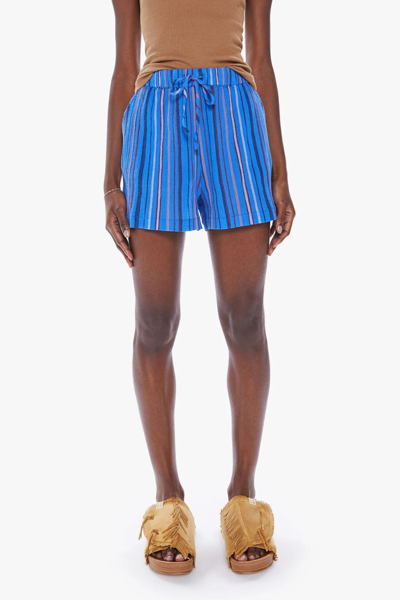 The Keepin On Shorts Blue Multi Stripe