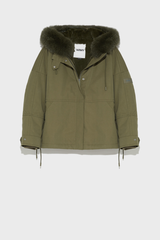 Boxy Army Parka 64cm Hunter Green