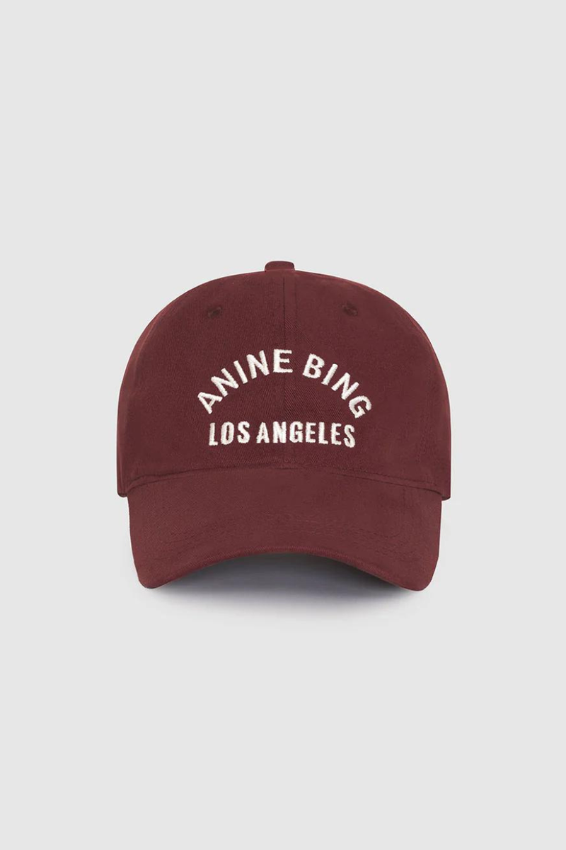 Jeremy Baseball Cap LA Dark Cherry