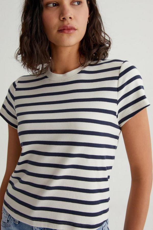 Sadie Crew Ivory Dust/Deep Navy