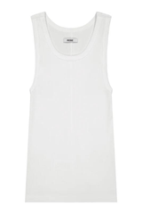 Ribbed Tank Top White