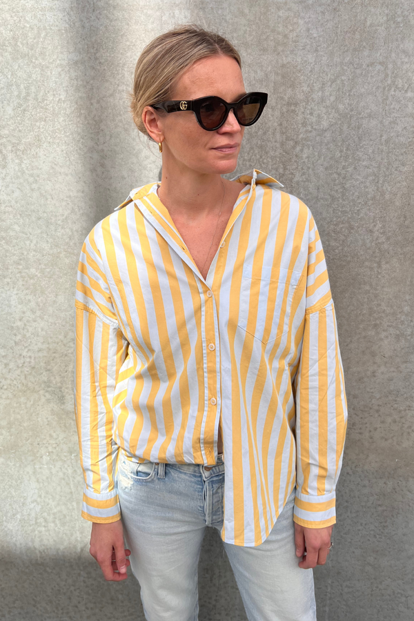 Chiara Shirt Classic Stripe Dijon/Cloud