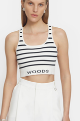 Lyra Crop Ivory/Black