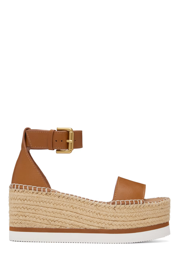 Glyn Platform Espadrille Tan