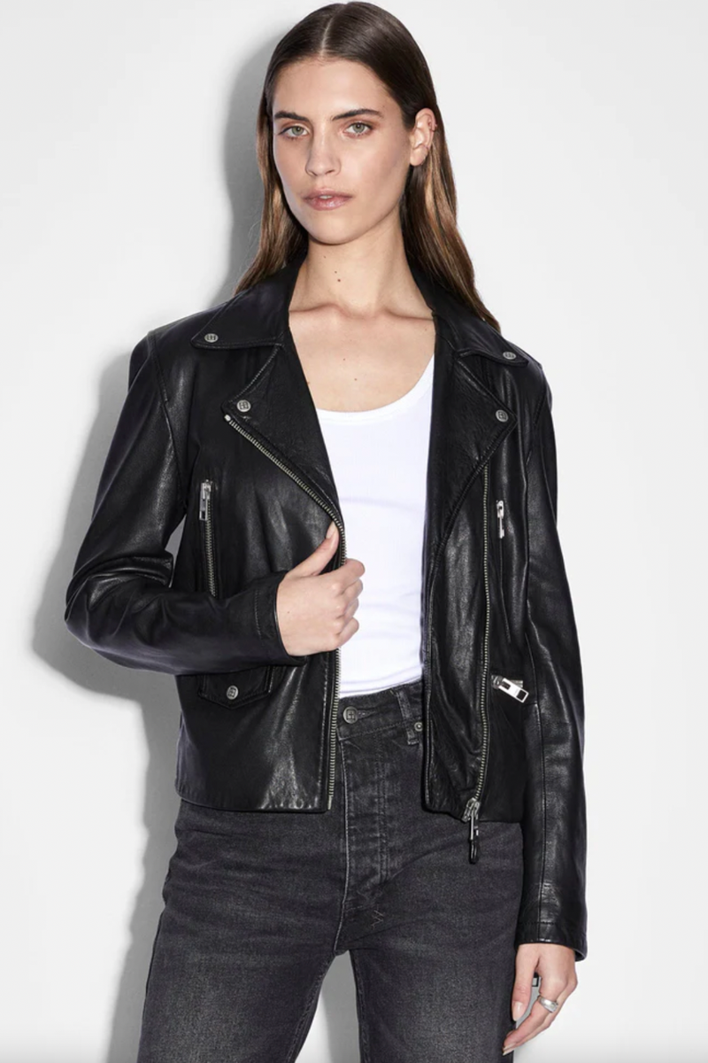 Amplify Leather Jacket Black