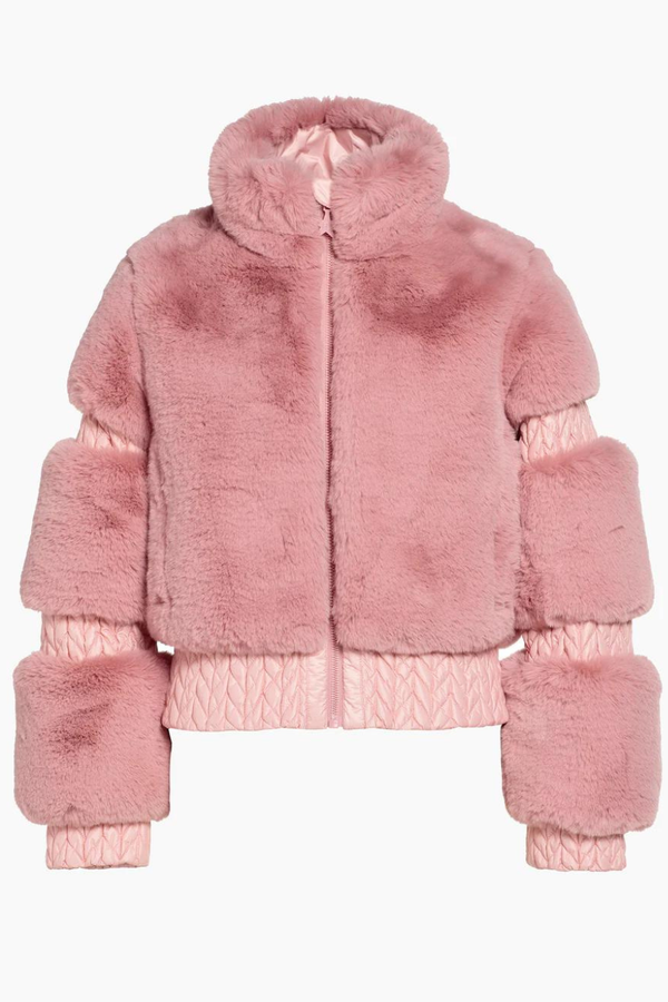 Furry Ski Jacket Cotton Candy