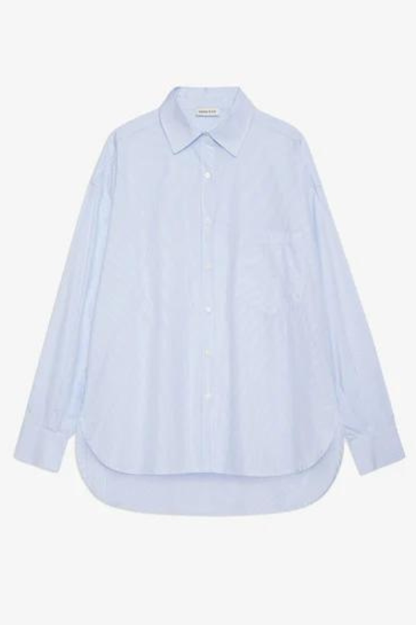 Chrissy Shirt Blue And White Stripe
