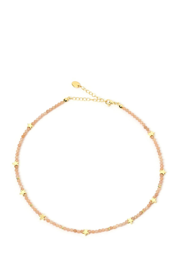 Superstar Gemstone Necklace Rose Quartz
