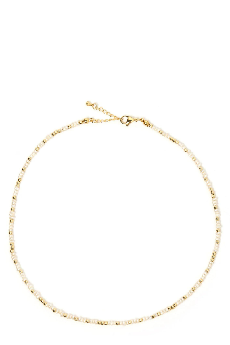 Lucia Pearl Necklace Gold